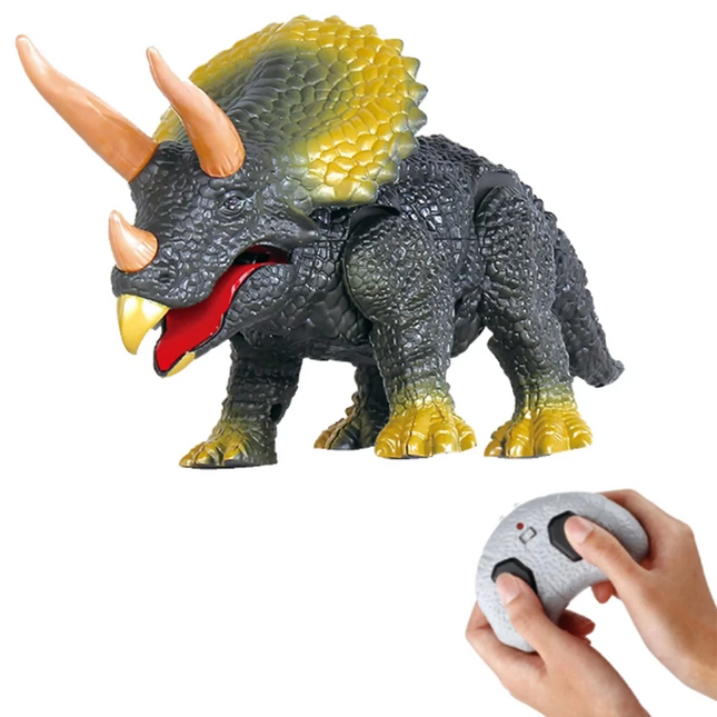 Remote Control Battery Powered Triceratops Dinosaur