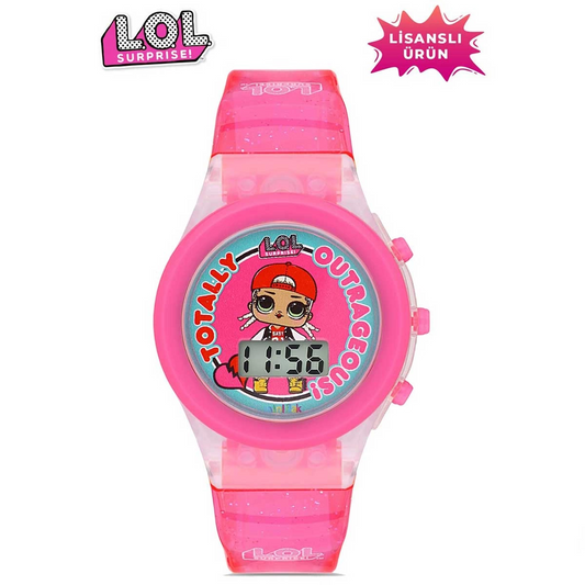 MiniFlak Licensed LOL Surprise LOL7210 Kids Pink Light Children's Wristwatch