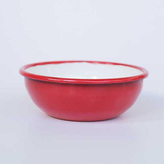 Enamel 16 cm Bowl Red