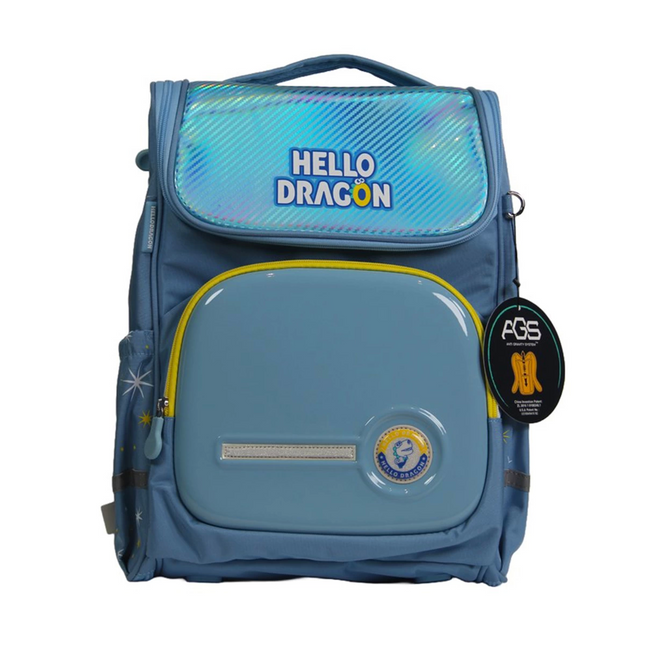 Hello Dragon School Bag Model 9 Blue