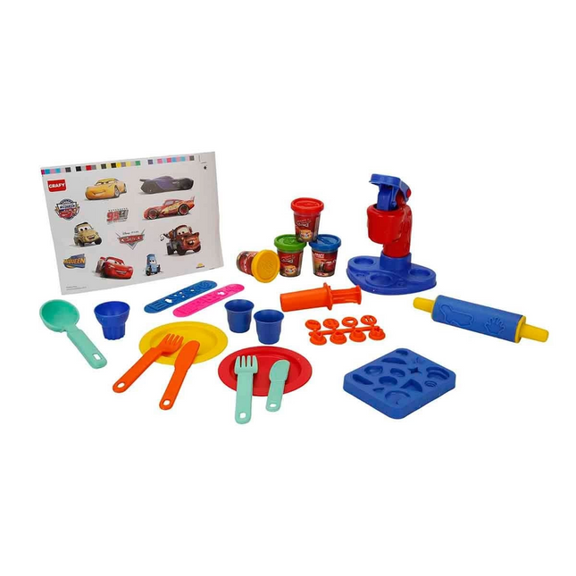 Cars Ice Cream Factory Play Dough Set 200 gr 29 Pieces