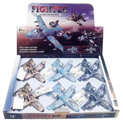 Asian Toy Pull and Drop Airplane with Sound and Light