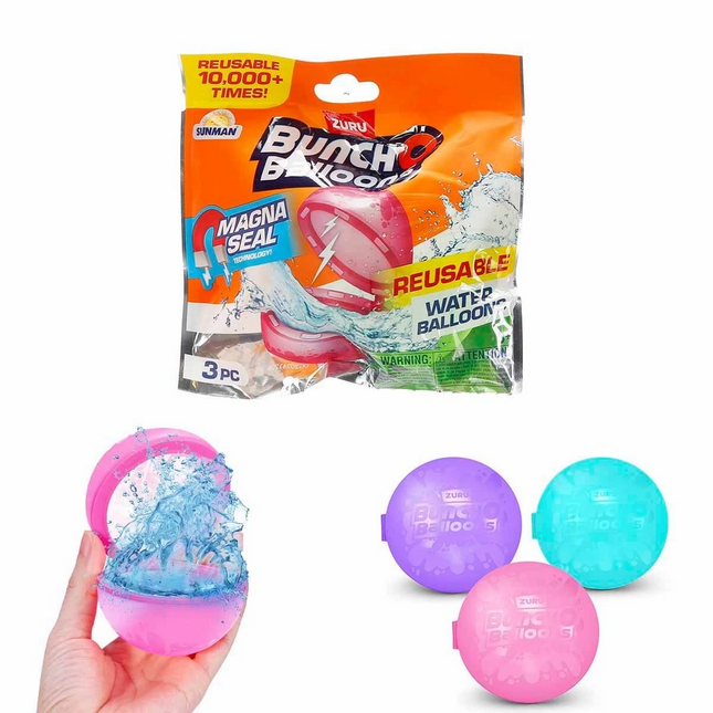 Bunch O Balloons Reusable 3-Pack Water Balloons