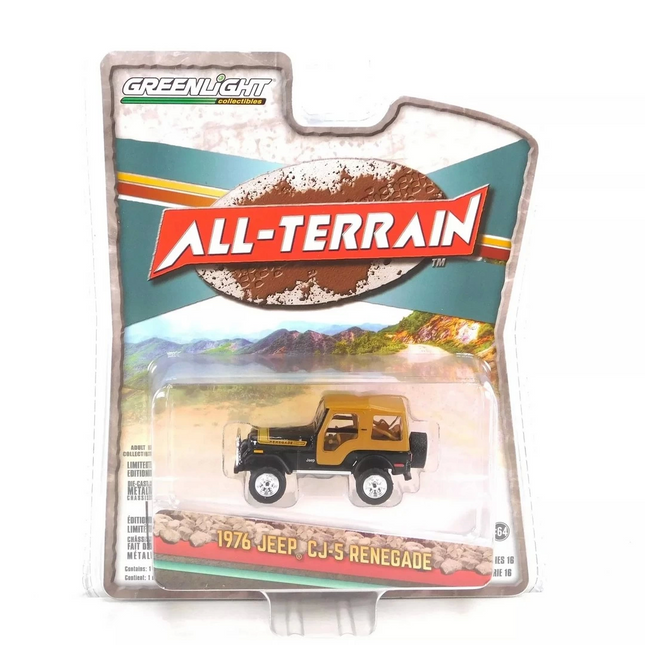 Greenlight 1/64 All-Terrain Series 16- 1976 Jeep CJ-5 Renegade
