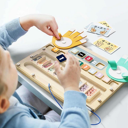 Finger and Bead Mathematics Game