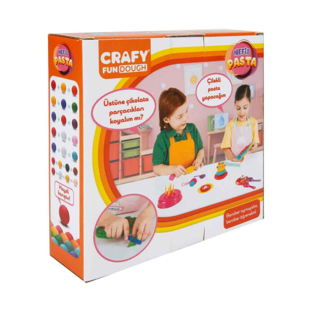 Crafy Yummy Cake Play Dough Set 17 Pieces 200 gr.