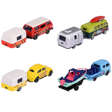 Volkswagen The Originals Model Cars with Majorette Trailer