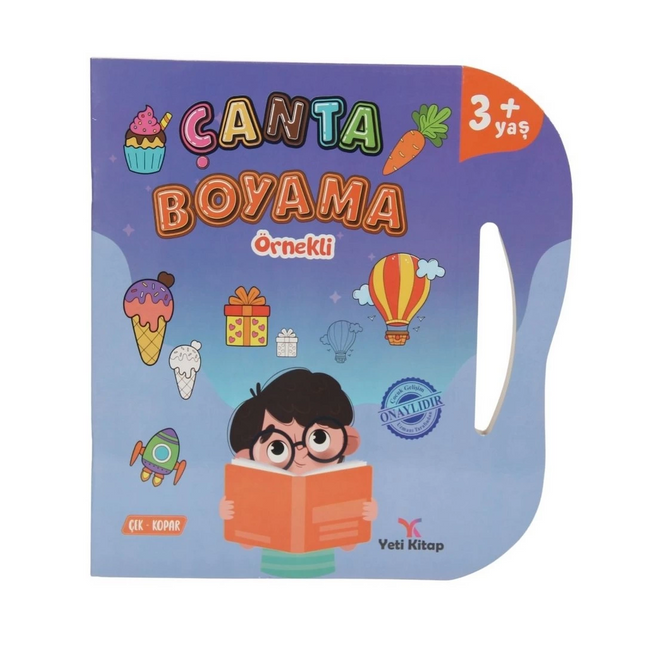 Çanta Kitap Boyama Kitabı Örnekli