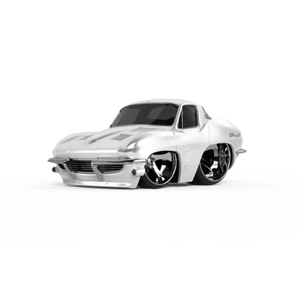 CarTuned S2 1963 Chevy Corvette Stingray - Beyaz Muscle Araba