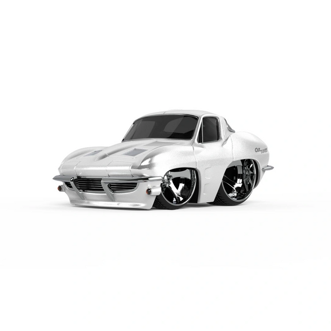 CarTuned S2 1963 Chevy Corvette Stingray - Beyaz Muscle Araba