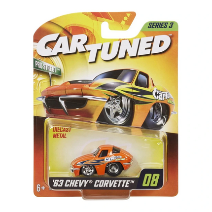 CarTuned S3 1963 Chevy Corvette Stingray - Turuncu Pro Street Araba