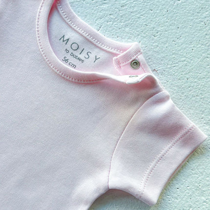 to babies Baby Girl Bodysuit, 100% Cotton, Soft Wash, Short Sleeve 5-Pack