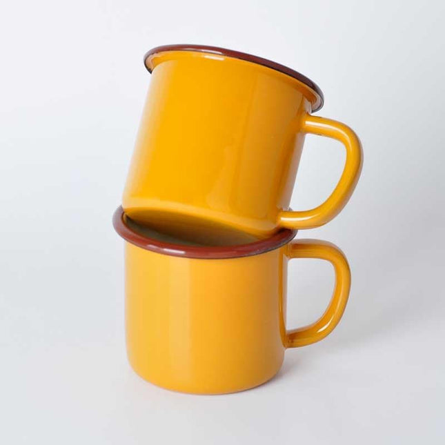 2-Piece Enamel Mug Oxidized Yellow