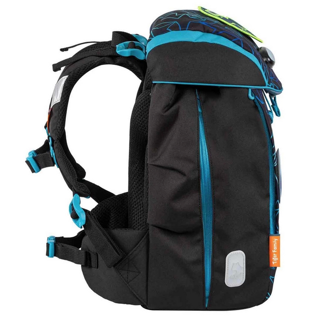 Illuminated Herlitz Black Blue School Bag