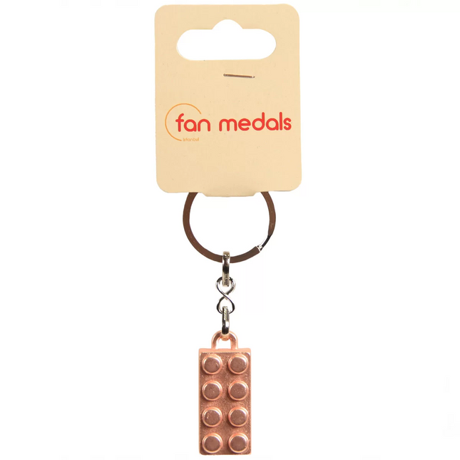 Fan Medals Metal Brick Keychain