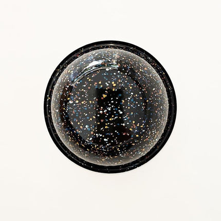 Enamel 20 cm Bowl Sprinkled Pattern Black