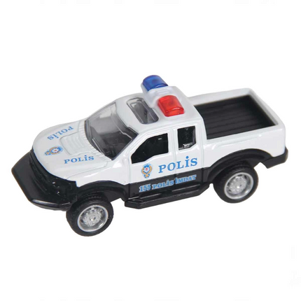 Metal Police Pickup Truck