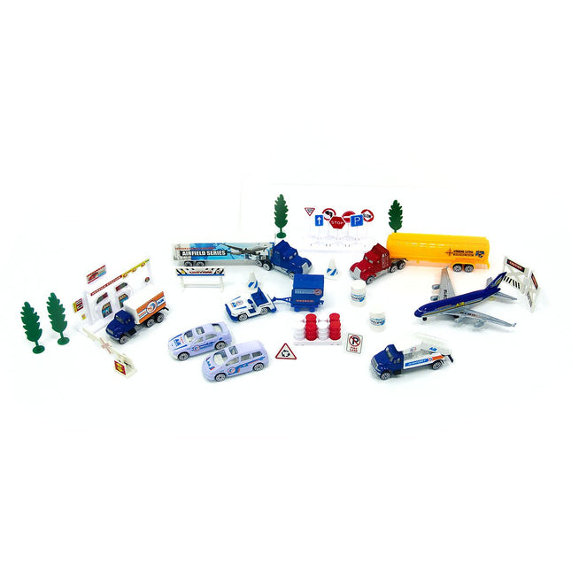 Sunman 1:87 Metal Play Set 40 Pieces