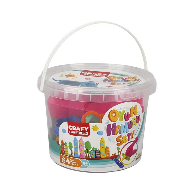 Bucket Play Dough Set 200 gr 17 Pieces