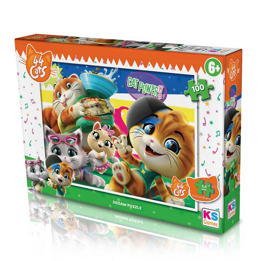 KS Games 44 Cats 100 Piece Puzzle