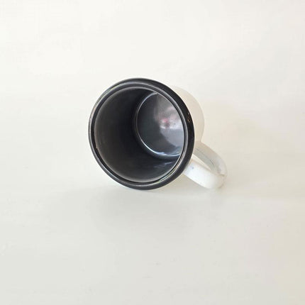 Small Enamel Mug with Fish Pattern