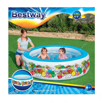 Bestway Inflatable Jumbo Patterned Pool 51122