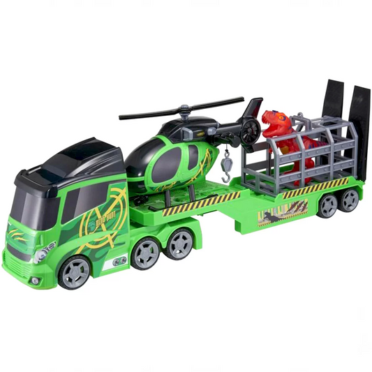 Teamsterz Dino Hunt Helicopter Carrier Playset