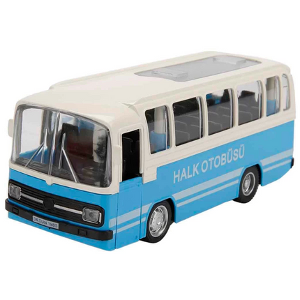 Maxx Wheels Nostalgic Public Bus with Sound and Lights 15 cm