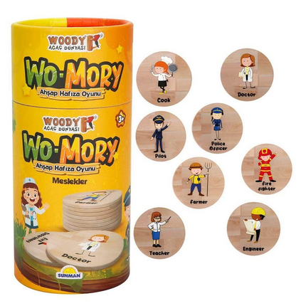 Woody Wo-Mory Wooden Memory Game