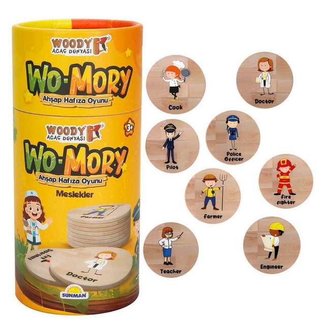 Woody Wo-Mory Wooden Memory Game