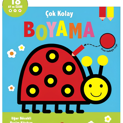 Çok Kolay Boyama Uğur Böcekli Resim Kitabım