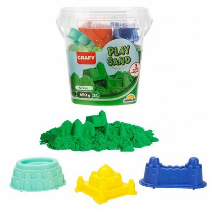 Crafy Oyun Kumu Seti Yeşil 450 g