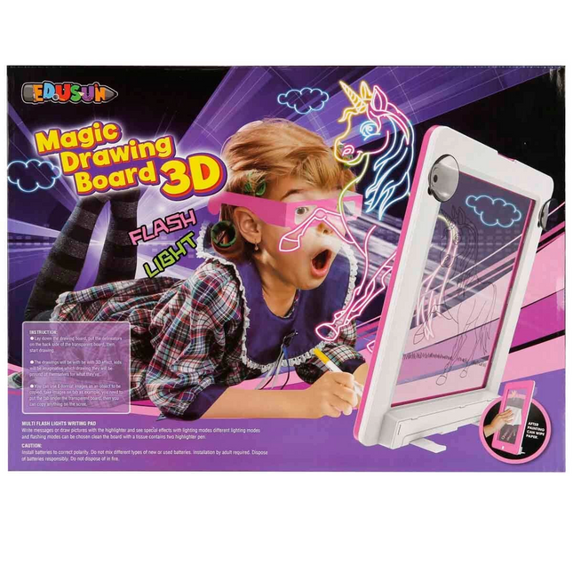 3D Doodle Magic Pink Writing Board