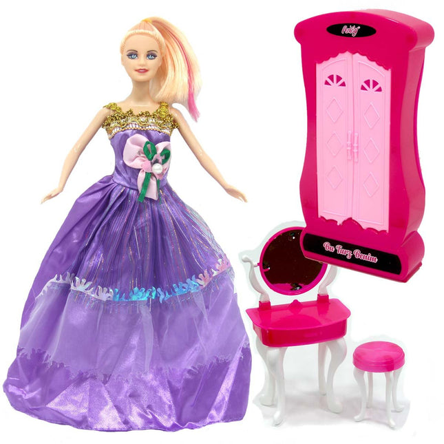 Anlily Make-Up Table and Cabinet Doll