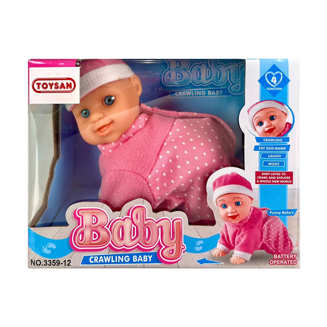 Battery-Operated Crawling Baby with Sound