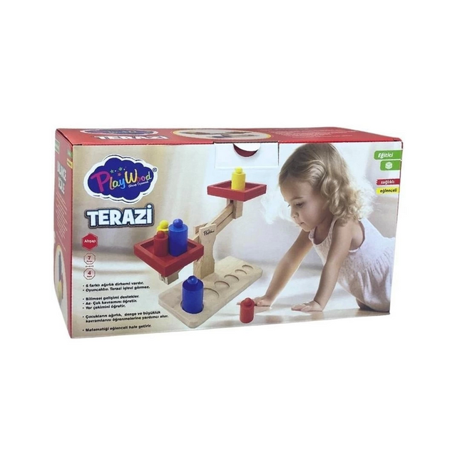 Toy Wooden Scale in Box