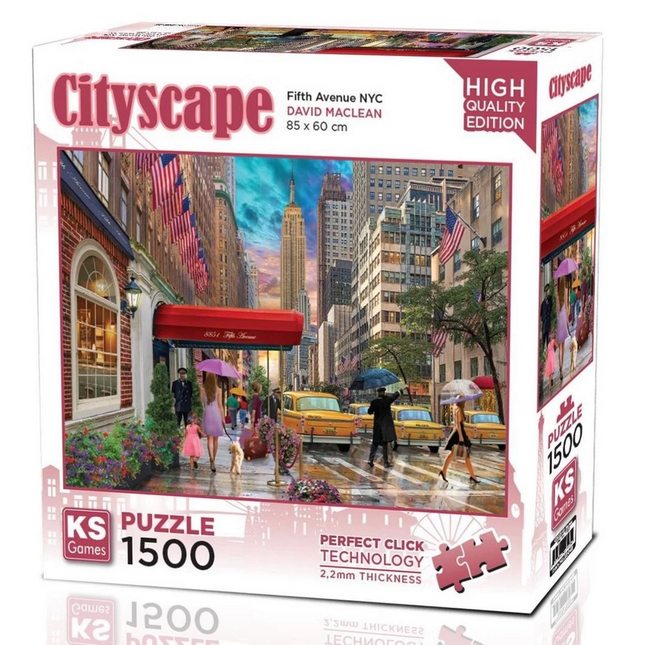 Ks Games Fifth Avenue NYC Puzzle 1500 Pieces 22045