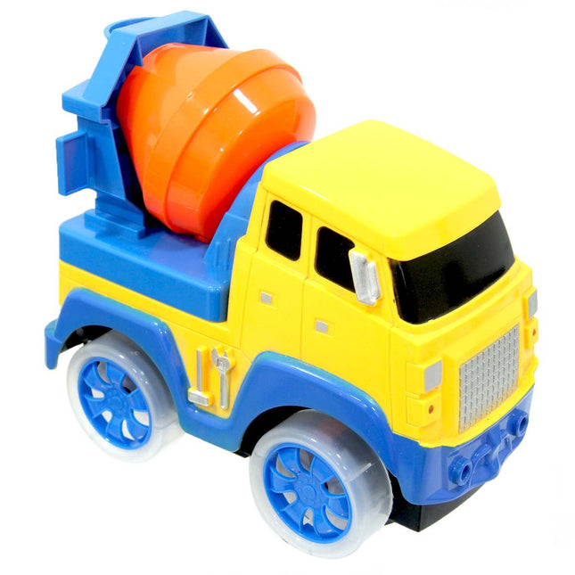 Battery-Operated Concrete Mixer with Lights and Music