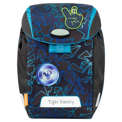 Illuminated Herlitz Black Blue School Bag