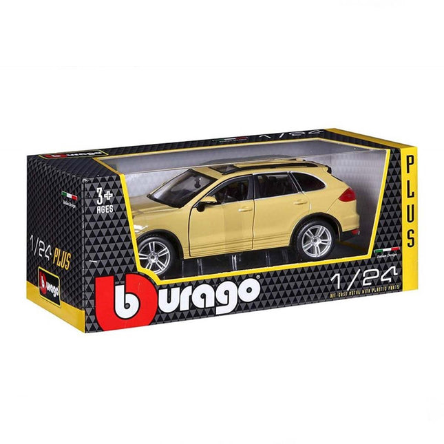 Bburago 1:24 Porsche Cayenne Turbo Plus Yellow Model Car