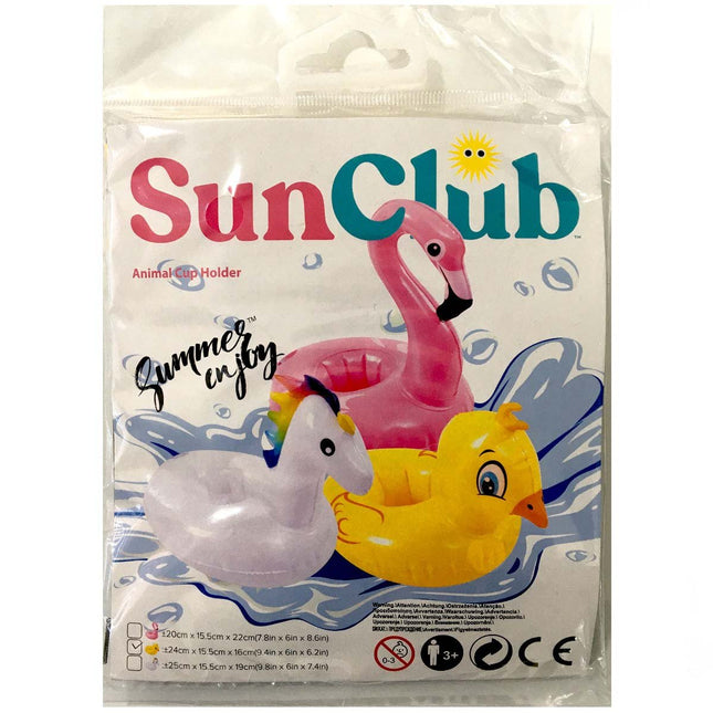 SunClub Animal Figure Inflatable Cup Holder 97250