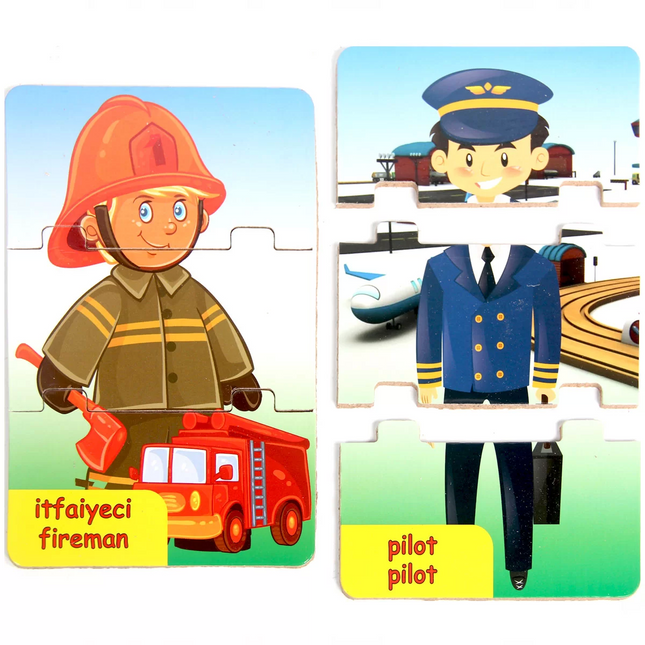 Playwood Wooden Educational Puzzle Professions