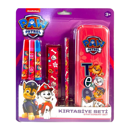 Paw Patrol Stationery Set with Pencil Case 6 Pieces