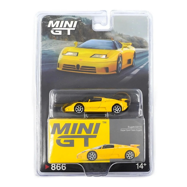 Mini GT 1/64 Bugatti EB110 Super Sport Giallo Bugatti