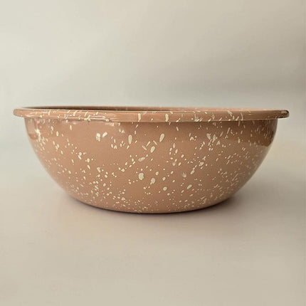 Enamel Bowl Sprinkled Pattern Powder 32 cm