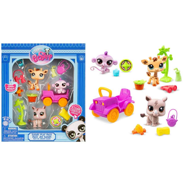 Littlest Pet Shop Minis Safari Play Set S1