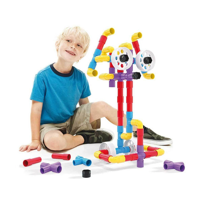 Quercetti Tubation Wheels Building Set 68 Pieces