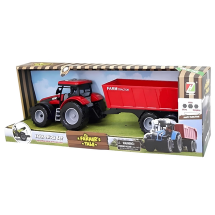 Aya Toys Tractor Trailer with Battery and Box