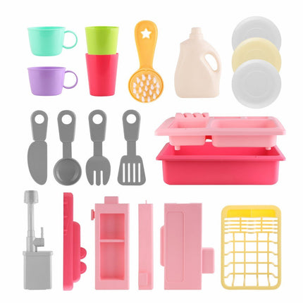 Battery-Operated Interactive Sink Set Pink