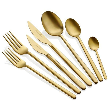 Dame Marie Allegra 6 Kişilik Mat Gold Çatal Kaşık Bıçak Takımı